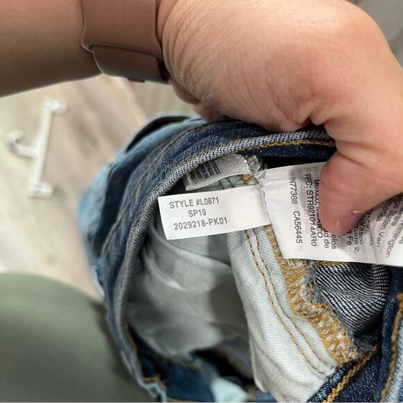 JCrew Mercantile Slim boyfriend jean with distressed details Frayed Hem L0871 - Picture 7 of 10